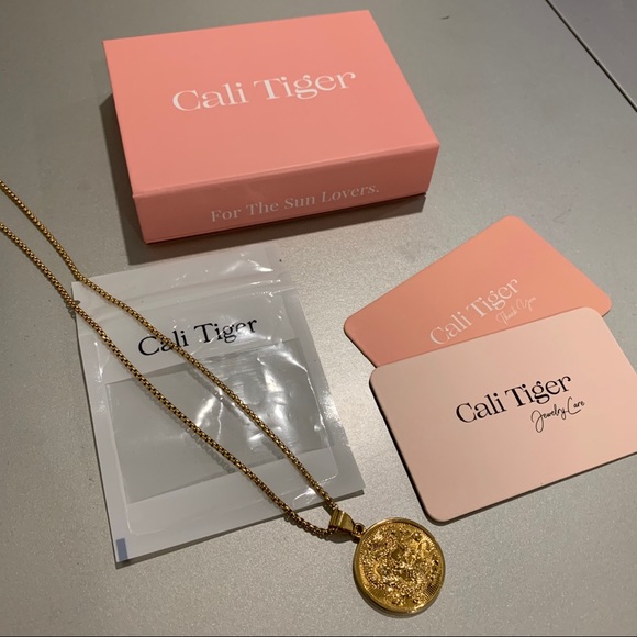 Cali Tiger Coin Necklace 